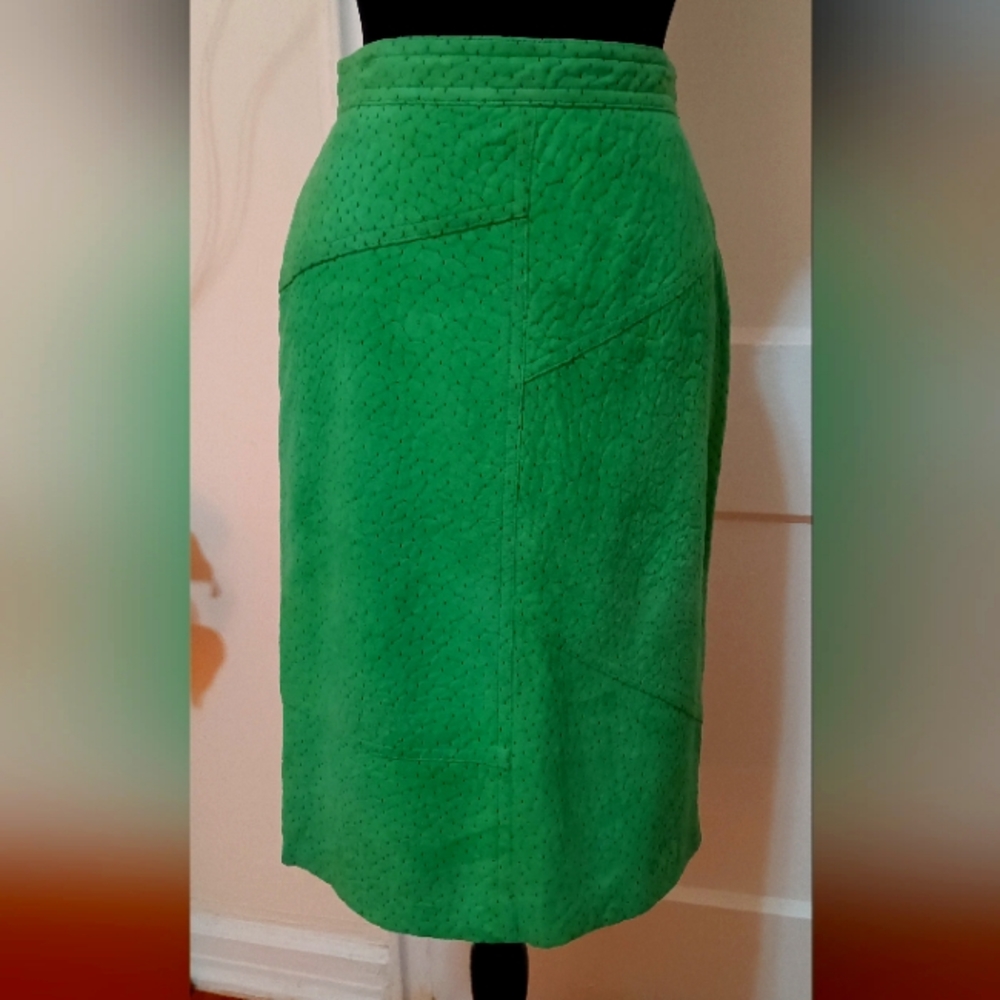 Escada Suede Leather Skir